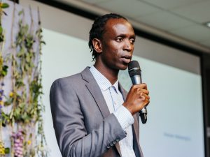 Challenge finalist Peter Ndung’u helps to launch Great Minds Challenge for a sustainable Africa