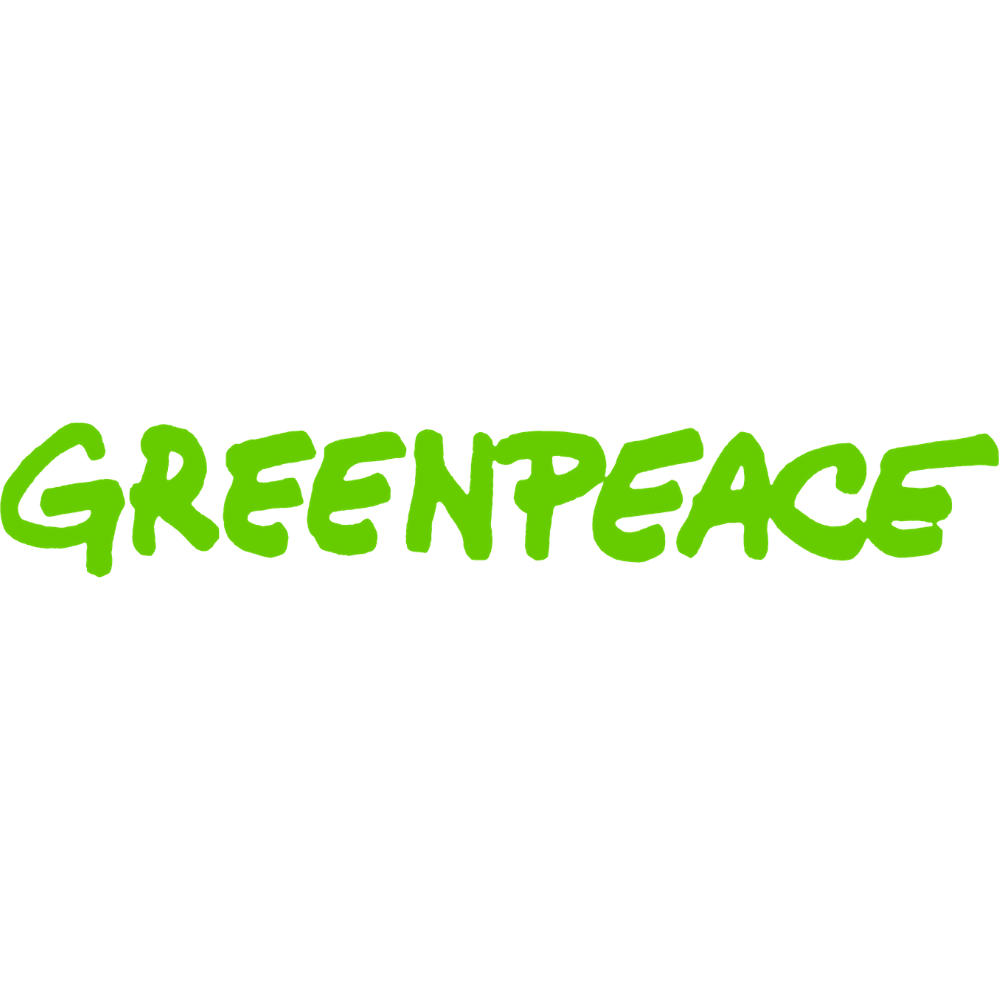 Greenpeace logo green with white background